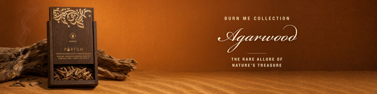 Burn Me Agarwood collection - Parfum wooden box in desert sand