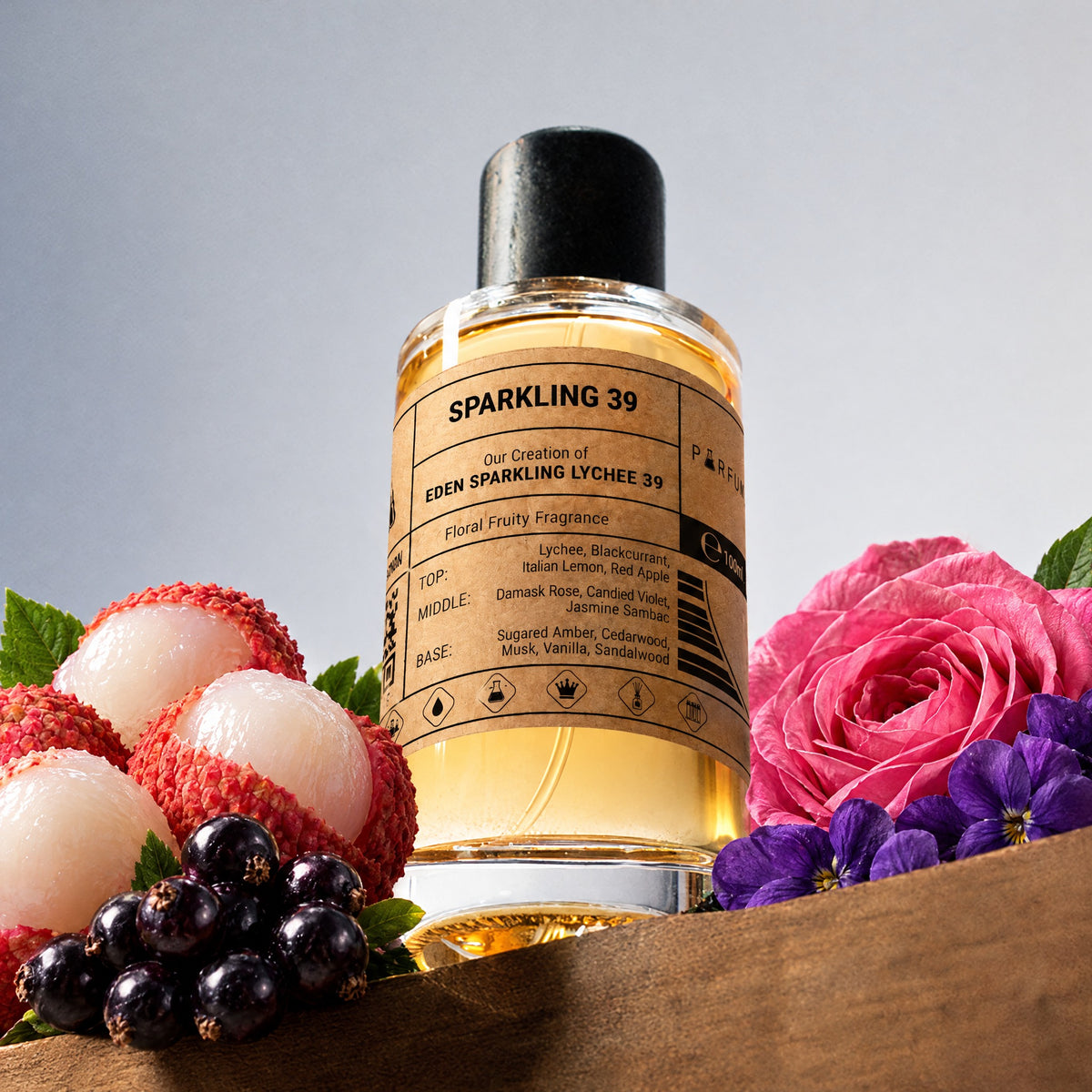 Our Creation of Kayali's Eden Sparkling Lychee | 39 EDP