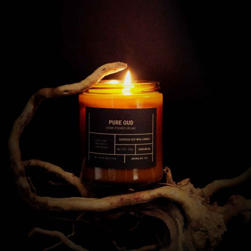 Pure Oud Scented Soy Wax Candle