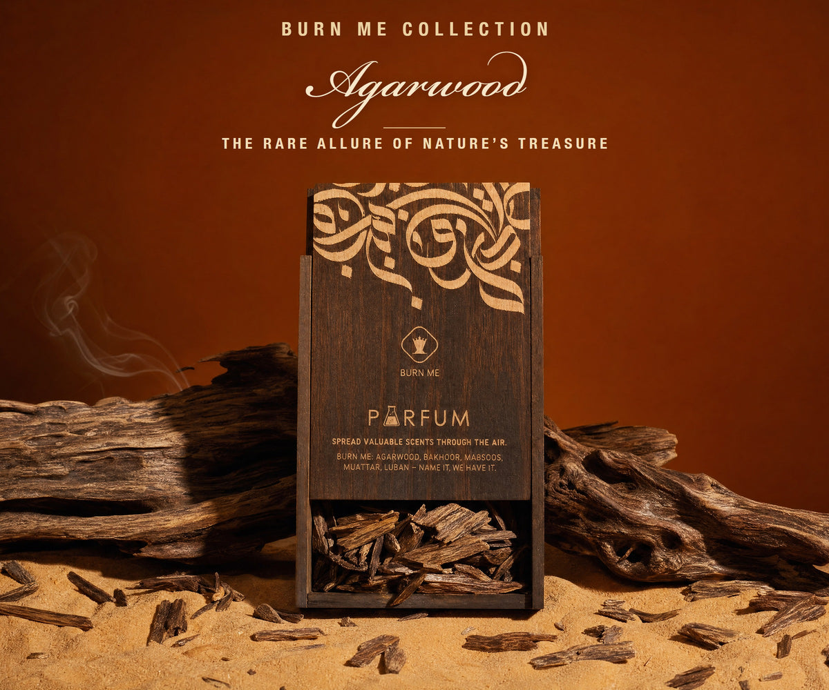 Burn Me Agarwood collection mobile banner