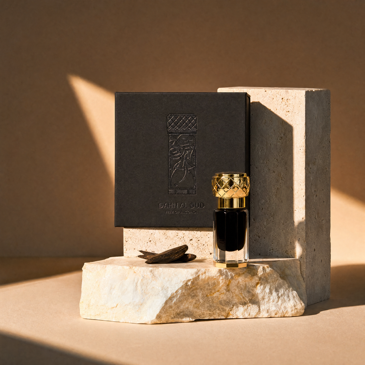 Dahn Al Oud oud oil bottle and gift box