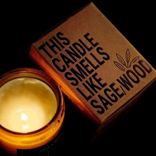 Sage & Wood Scented Soy Wax Candle